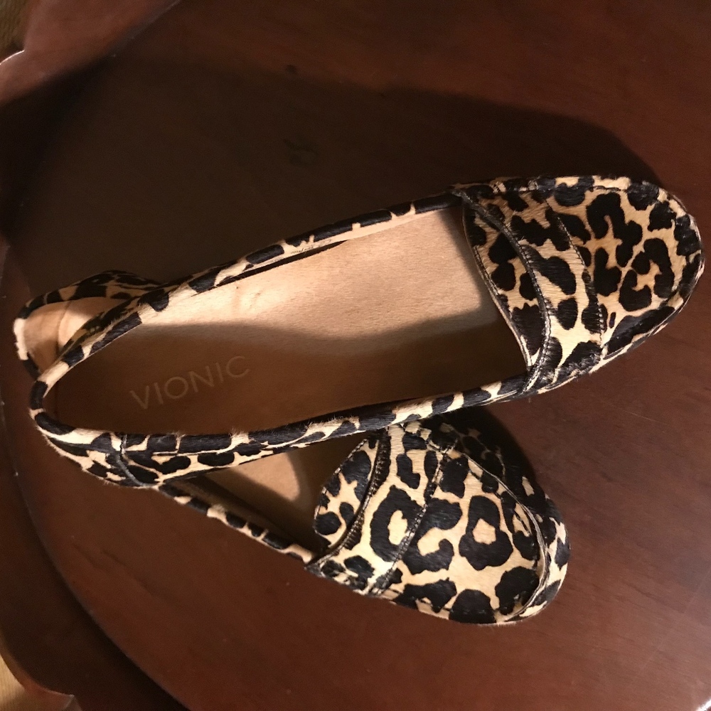 Vionic Leopard Loafers